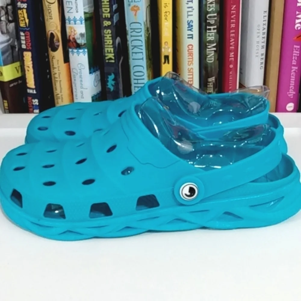GOYOMA MEN'S CLOG OUTDOOR SANDALS - Lightweight - Teal Blue - SIZE 10 Medium NWT